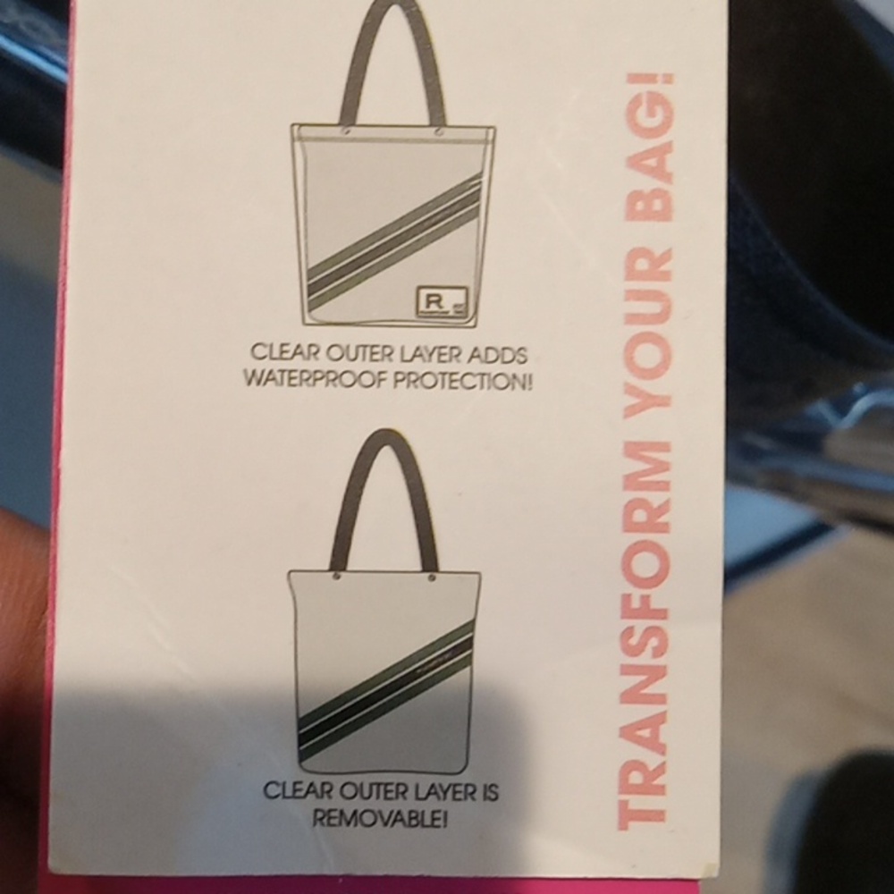 Rampage Black and White Tote Bag - Picture 3 of 3